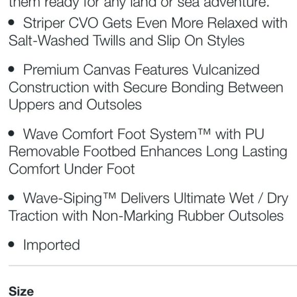 Sperry Salt Wash Sz 7.5 Chino Sneakers - Picture 14 of 14